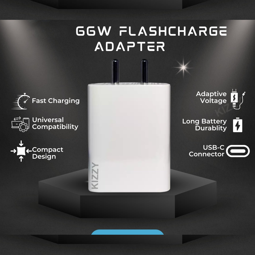 GaN Charger original 66W Flash Charger with USB to Type C Cable