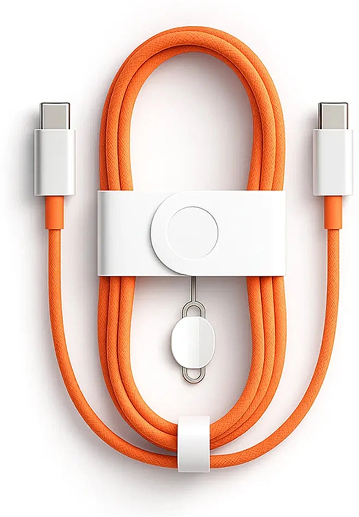 GaN Charger 60W PD Type C to Type C Fast Charging Nylon Braided Certifed Cable 1M Compatible with iPhone 17/17 Air/17 Pro/17 Pro Max, iPad, MacBook & More (Cosmicc Orange)60W PD Type C to Type C Fast Charging Nylon Braided Certifed Cable 1M