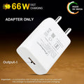 GaN Charger original 66W Flash Charger with USB to Type C Cable